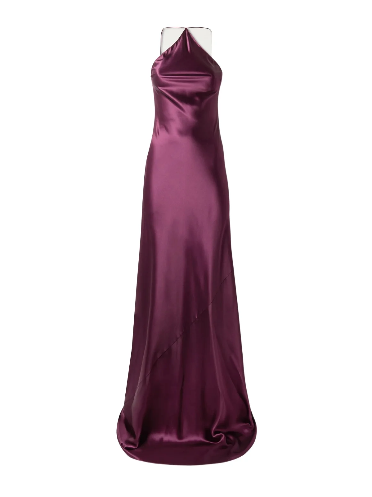 Silk-satin Halterneck Gown