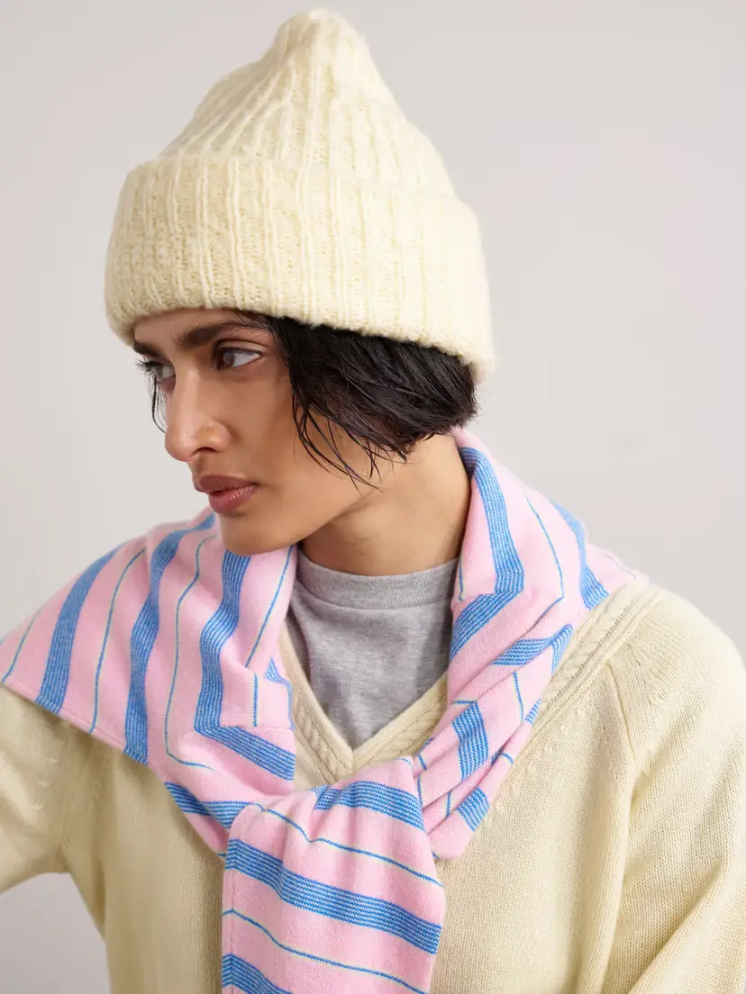Guest In Residence Cloud Ribbed Merino Wool-blend Beanie | Thumbnail 2