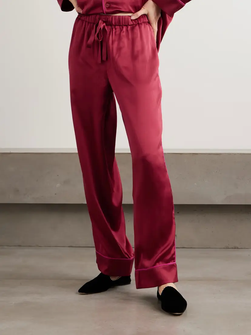 Olivia von Halle Yves Silk-satin Pajama Set | Thumbnail 5