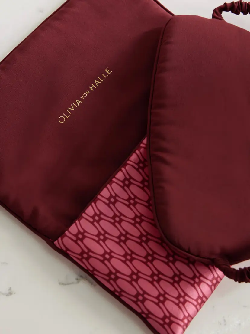 Olivia von Halle Audrey Printed Silk-satin Eye Mask | Thumbnail 3 Olivia von Halle Audrey Printed Silk-satin Eye Mask | Thumbnail 3
