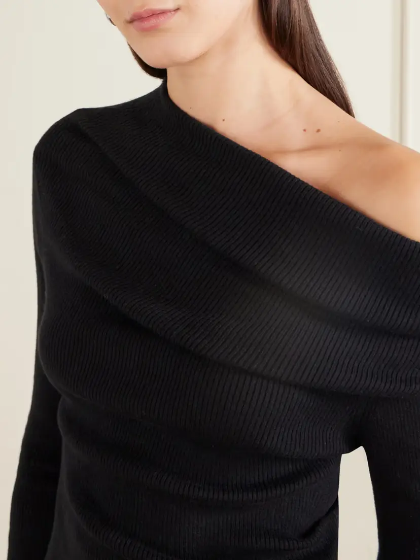 Lisa Yang Agie Ribbed Cotton And Cashmere-blend Sweater | Thumbnail 5 Lisa Yang Agie Ribbed Cotton And Cashmere-blend Sweater | Thumbnail 5