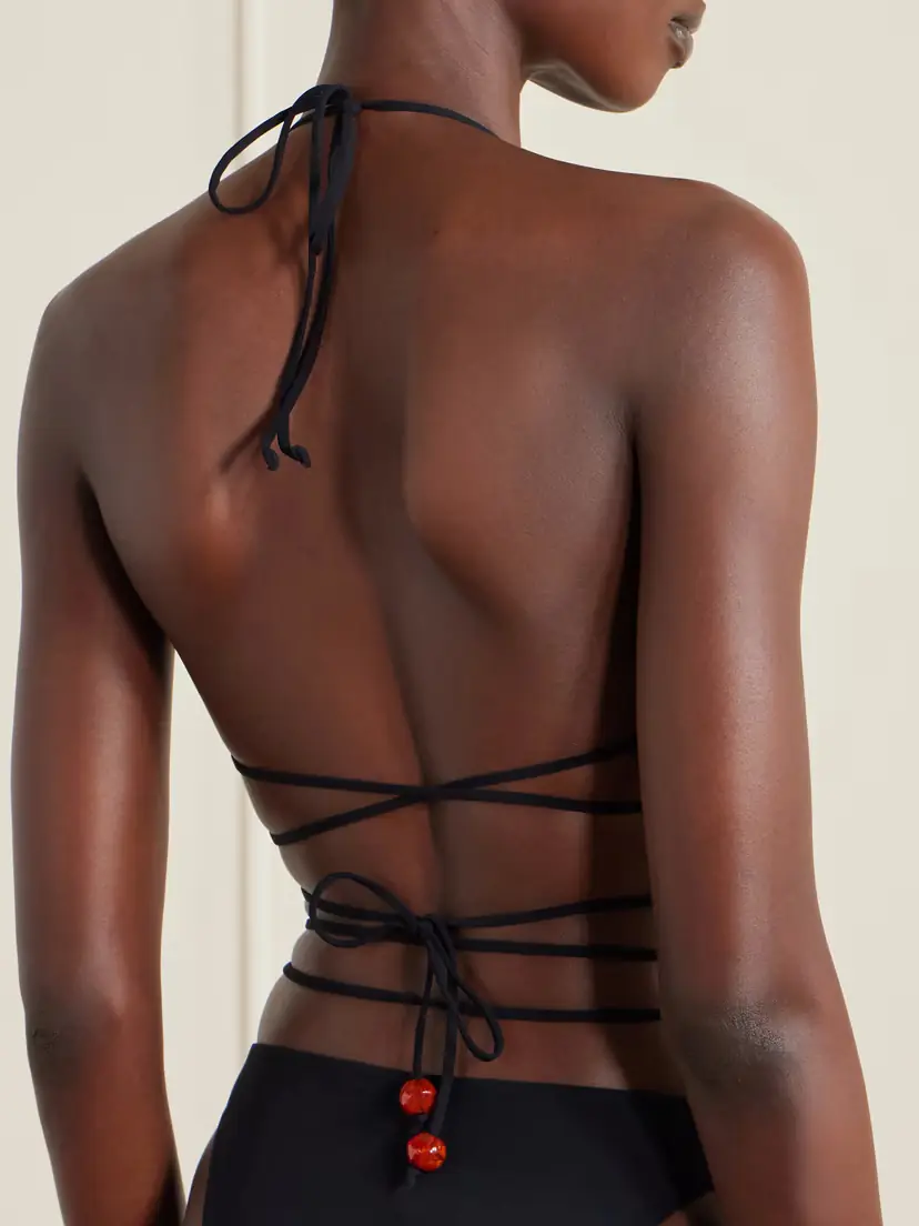 Magda Butrym Beaded Bikini Top | Thumbnail 3 Magda Butrym Beaded Bikini Top | Thumbnail 3