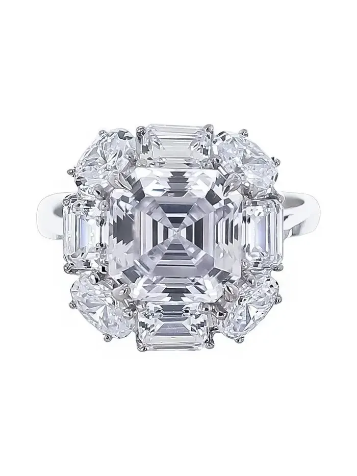 Cushion Cut Center Halo Ring Cushion Cut Center Halo Ring