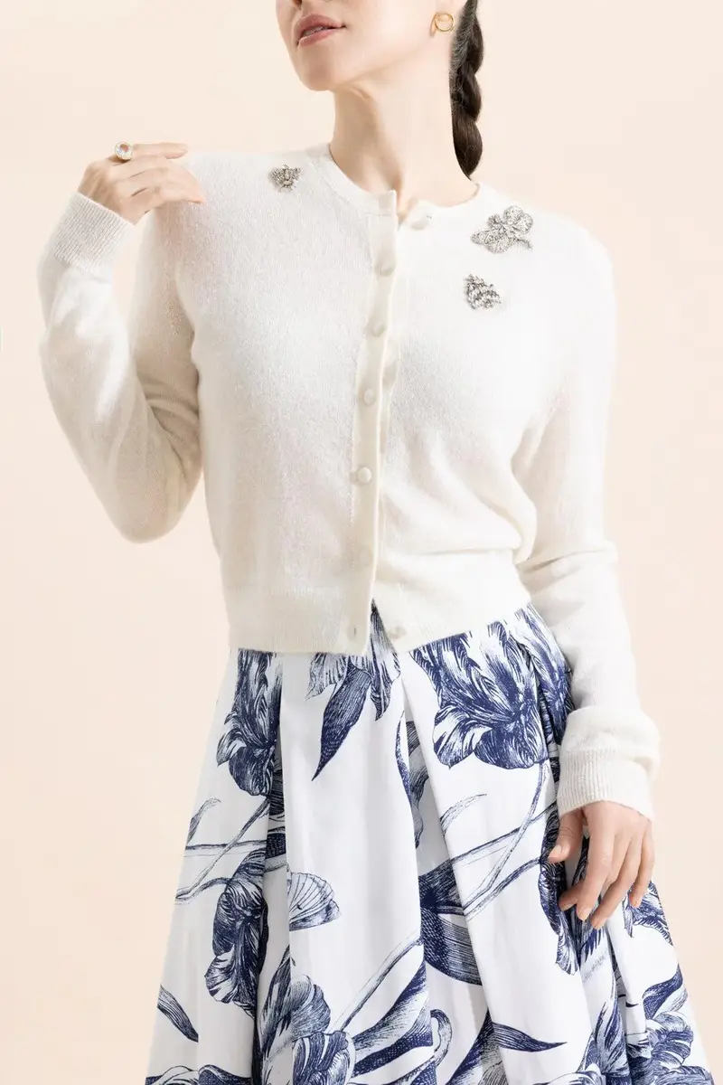 Erdem Embellished Crew Neck Cardigan | Thumbnail 2