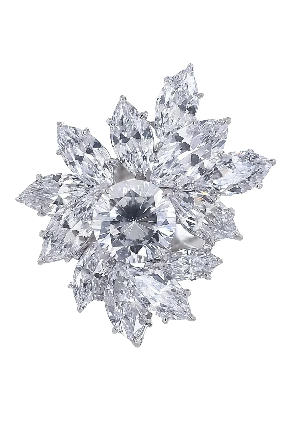 Large Cocktail Flower Ring