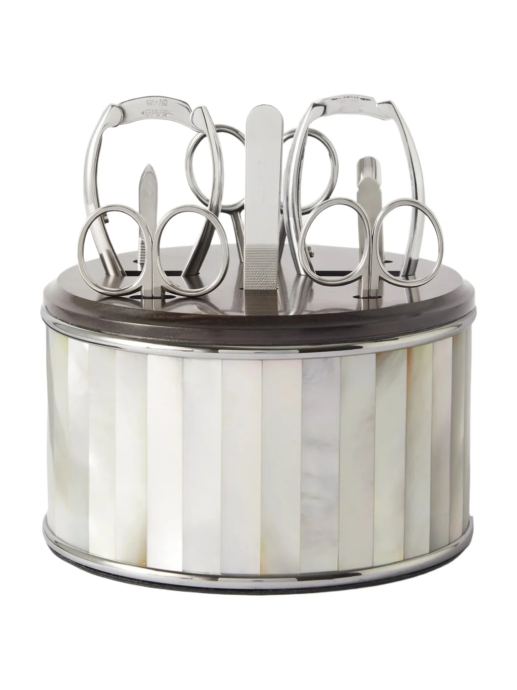 Lorenzi Milano Eight-Piece Mother-of-Pearl and Stainless Steel Manicure Set - Men