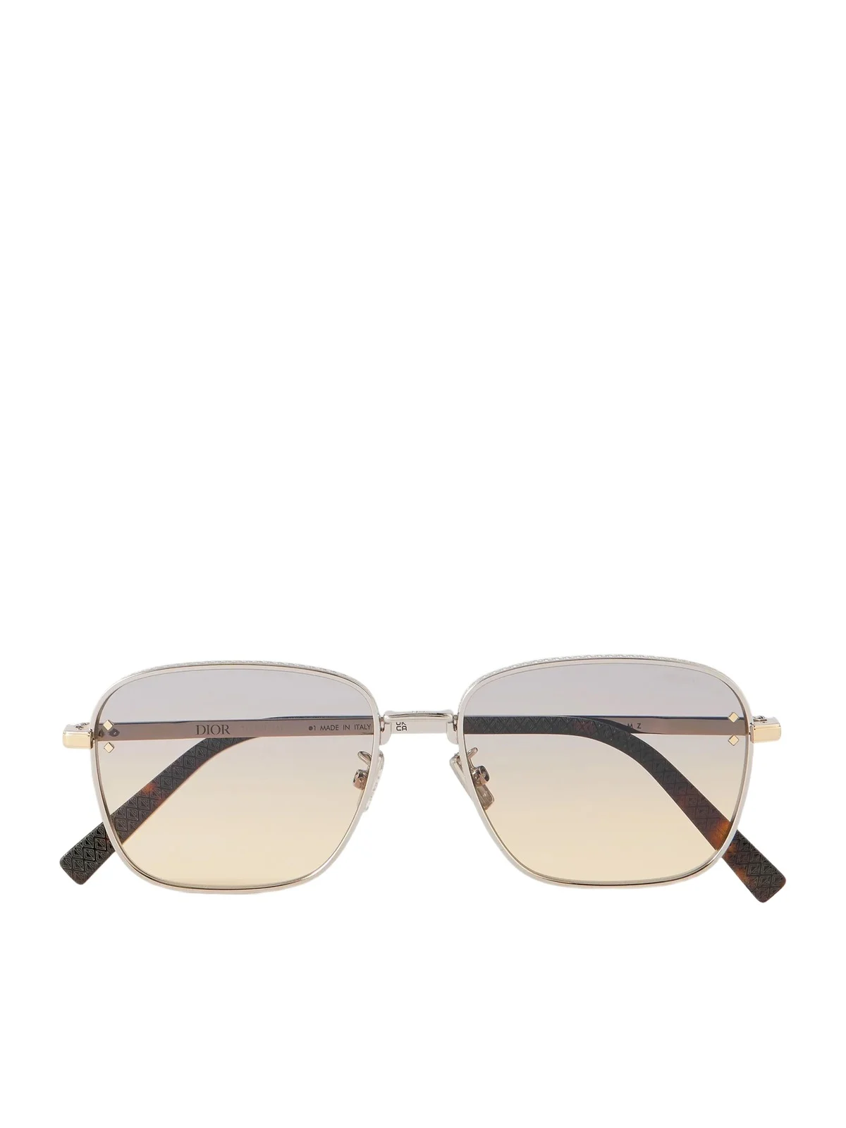 DIOR Eyewear CD Diamond S4U D-Frame Silver-Tone Metal Sunglasses - Men