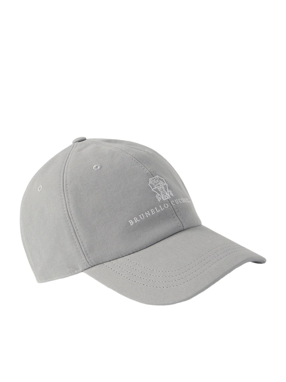 Logo-Embroidered Leather-Trimmed Cotton-Twill Baseball Cap - Men