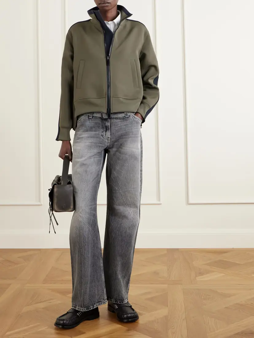 Sacai Pleated Tech-jersey Blouson Jacket | Thumbnail 2