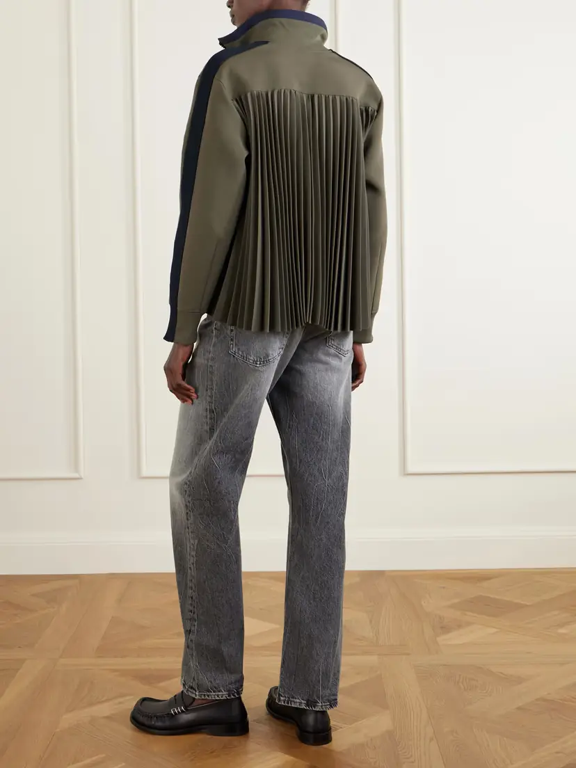 Sacai Pleated Tech-jersey Blouson Jacket | Thumbnail 4