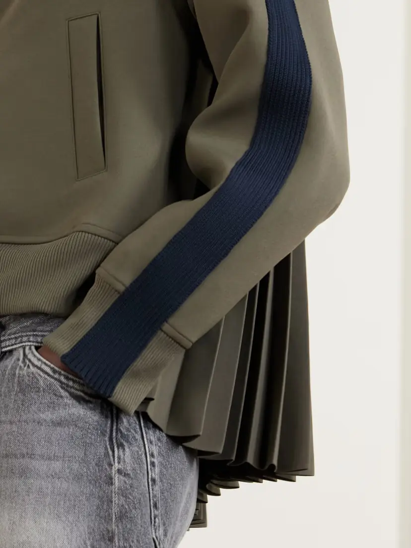 Sacai Pleated Tech-jersey Blouson Jacket | Thumbnail 5