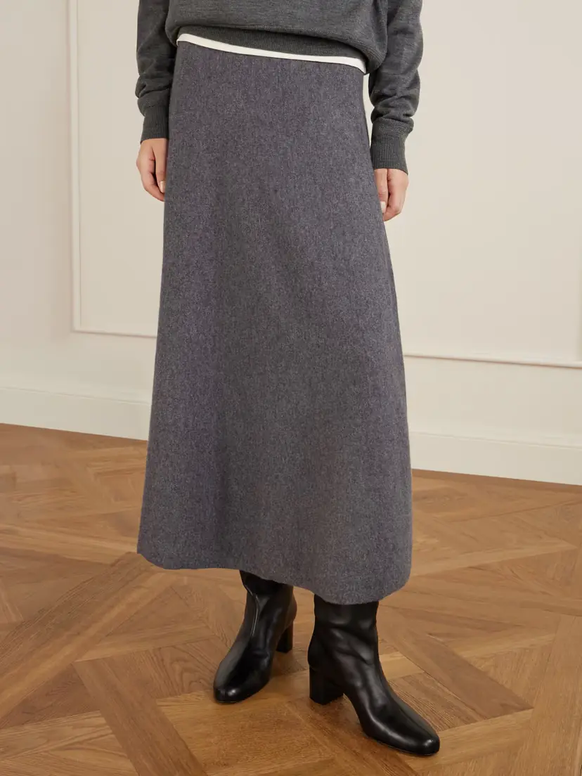 TOTEME Downtown Shearling-trimmed Leather Knee Boots | Thumbnail 2