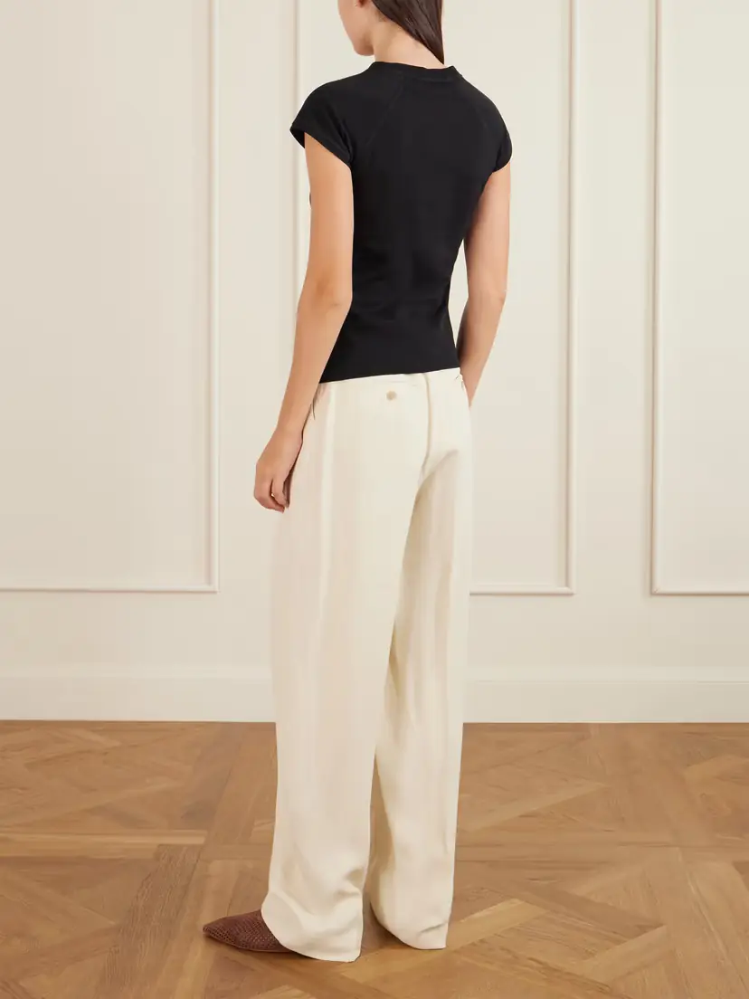 Loewe Anagram Embroidered Cotton-blend Jersey T-shirt | Thumbnail 4
