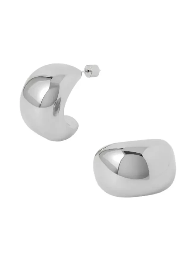 Jordyn Rhodium-plated Hoop Earrings Jordyn Rhodium-plated Hoop Earrings
