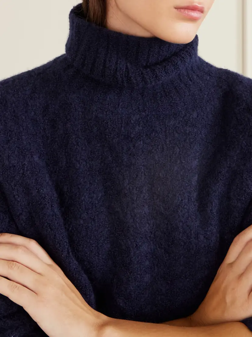 The Elder Statesman Cable-knit Cashmere And Silk-blend Turtleneck Sweater | Thumbnail 4