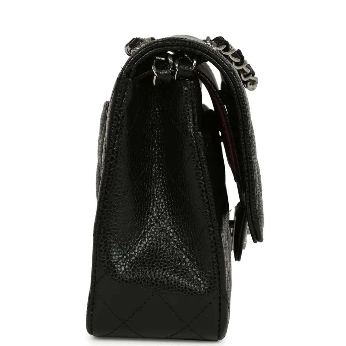 Chanel Chanel Medium Classic Double Flap Black Caviar Silver Hardware | Thumbnail 3 Chanel Chanel Medium Classic Double Flap Black Caviar Silver Hardware | Thumbnail 3