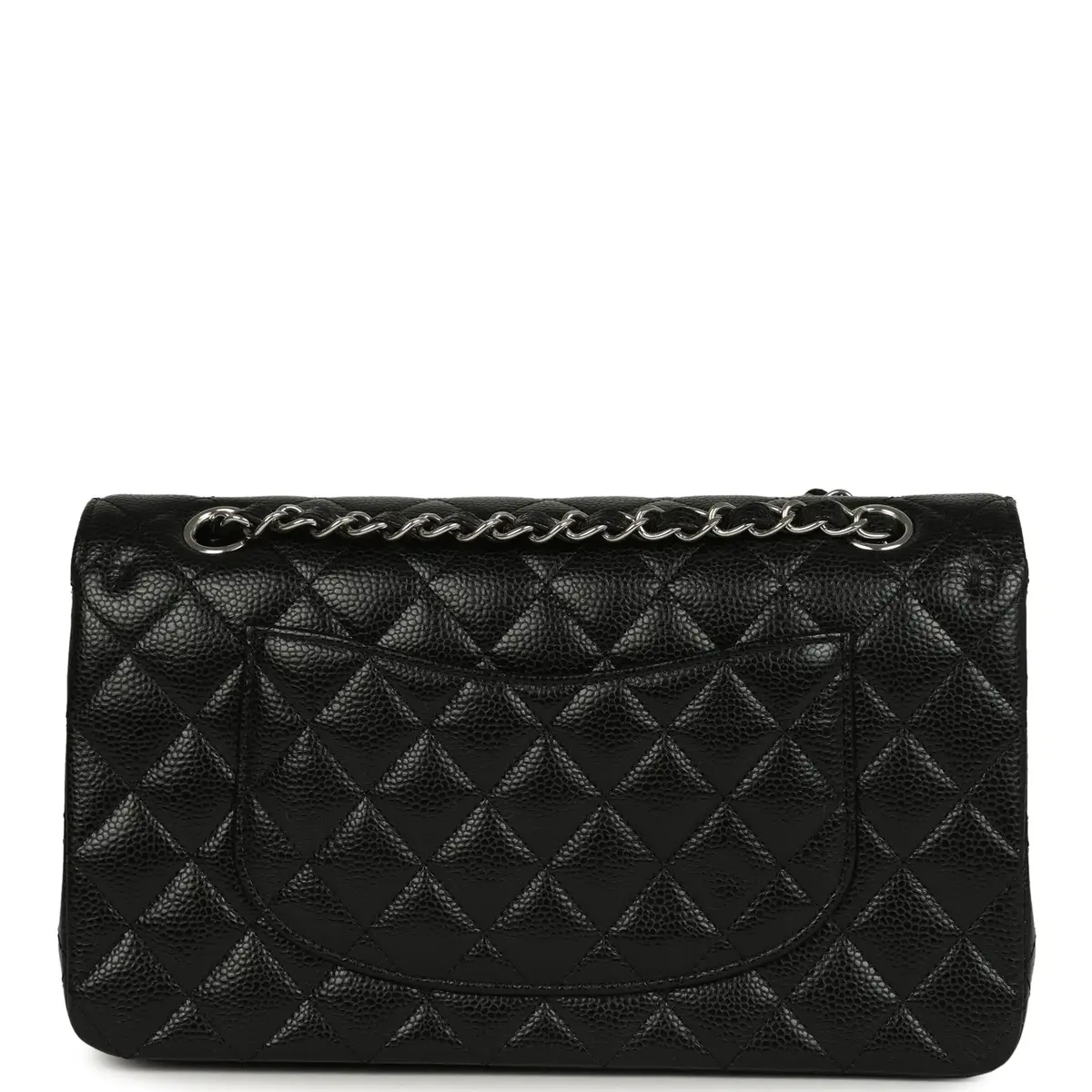 Chanel Chanel Medium Classic Double Flap Black Caviar Silver Hardware | Thumbnail 4 Chanel Chanel Medium Classic Double Flap Black Caviar Silver Hardware | Thumbnail 4