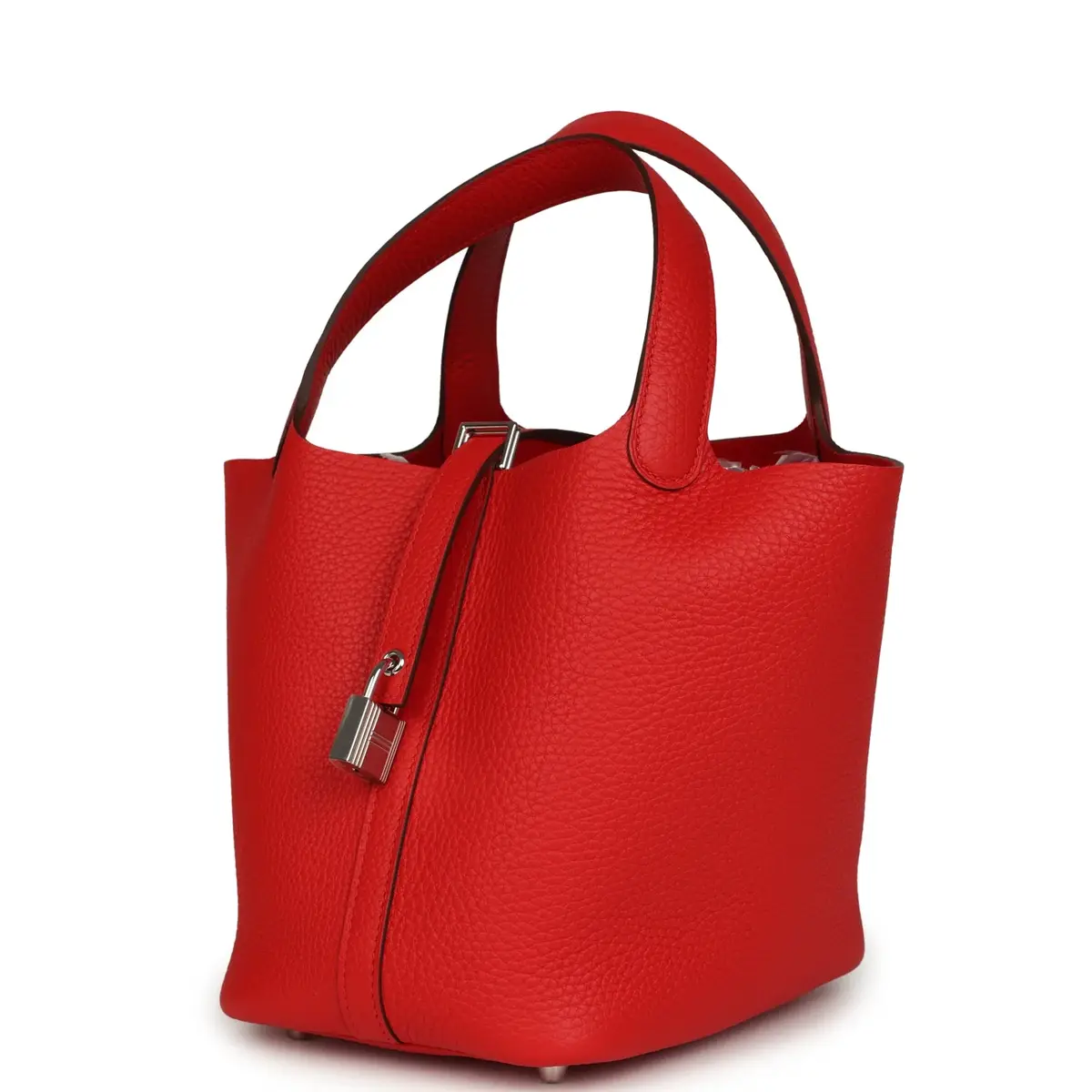 HERMÈS Hermes Picotin Lock 18 Rouge Radieux Clemence Palladium Hardware | Thumbnail 3 HERMÈS Hermes Picotin Lock 18 Rouge Radieux Clemence Palladium Hardware | Thumbnail 3