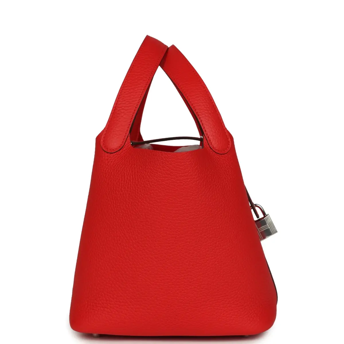 HERMÈS Hermes Picotin Lock 18 Rouge Radieux Clemence Palladium Hardware | Thumbnail 4 HERMÈS Hermes Picotin Lock 18 Rouge Radieux Clemence Palladium Hardware | Thumbnail 4
