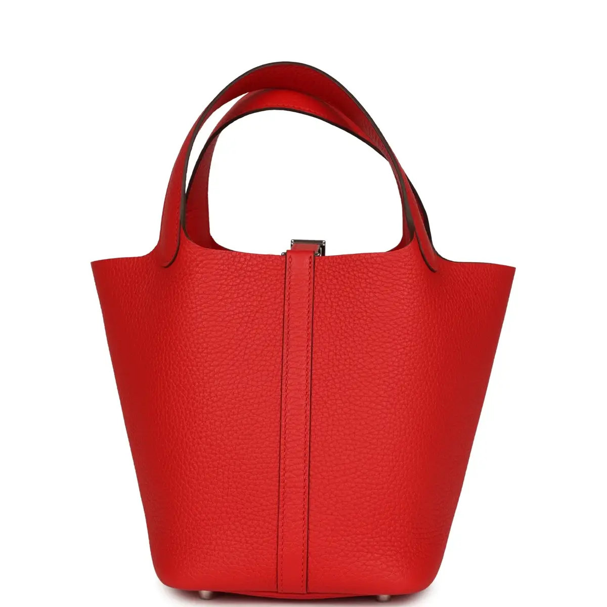 HERMÈS Hermes Picotin Lock 18 Rouge Radieux Clemence Palladium Hardware | Thumbnail 5 HERMÈS Hermes Picotin Lock 18 Rouge Radieux Clemence Palladium Hardware | Thumbnail 5
