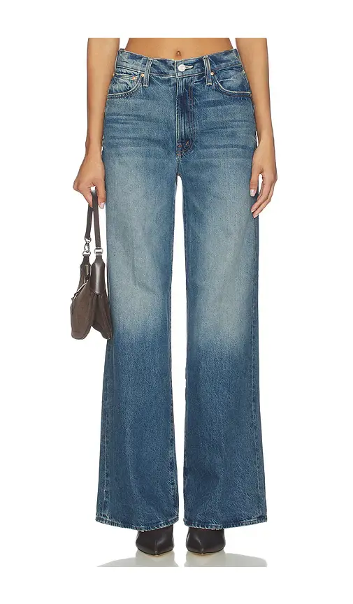 Mother The Ditcher Roller Zip Sneak Jeans
