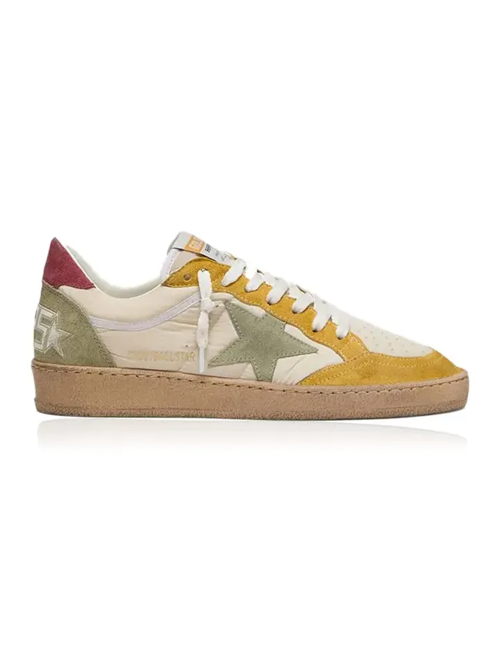 Ball Star Leather-Trimmed Sneakers