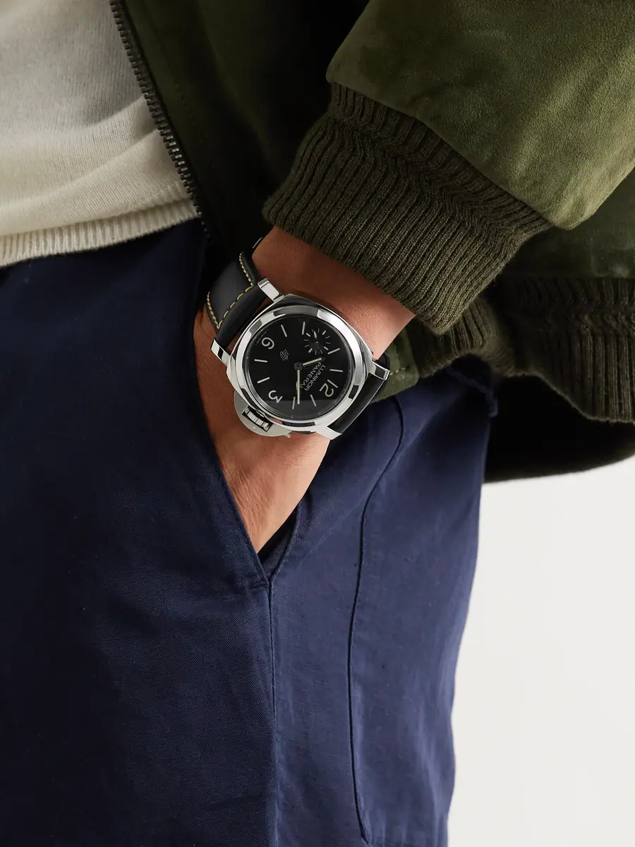 Panerai Luminor Logo Hand-Wound 44mm Stainless Steel and Leather Watch, Ref. No. PAM01084 - Men | Thumbnail 2 Panerai Luminor Logo Hand-Wound 44mm Stainless Steel and Leather Watch, Ref. No. PAM01084 - Men | Thumbnail 2