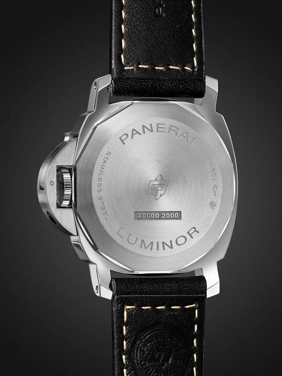 Panerai Luminor Logo Hand-Wound 44mm Stainless Steel and Leather Watch, Ref. No. PAM01084 - Men | Thumbnail 4 Panerai Luminor Logo Hand-Wound 44mm Stainless Steel and Leather Watch, Ref. No. PAM01084 - Men | Thumbnail 4