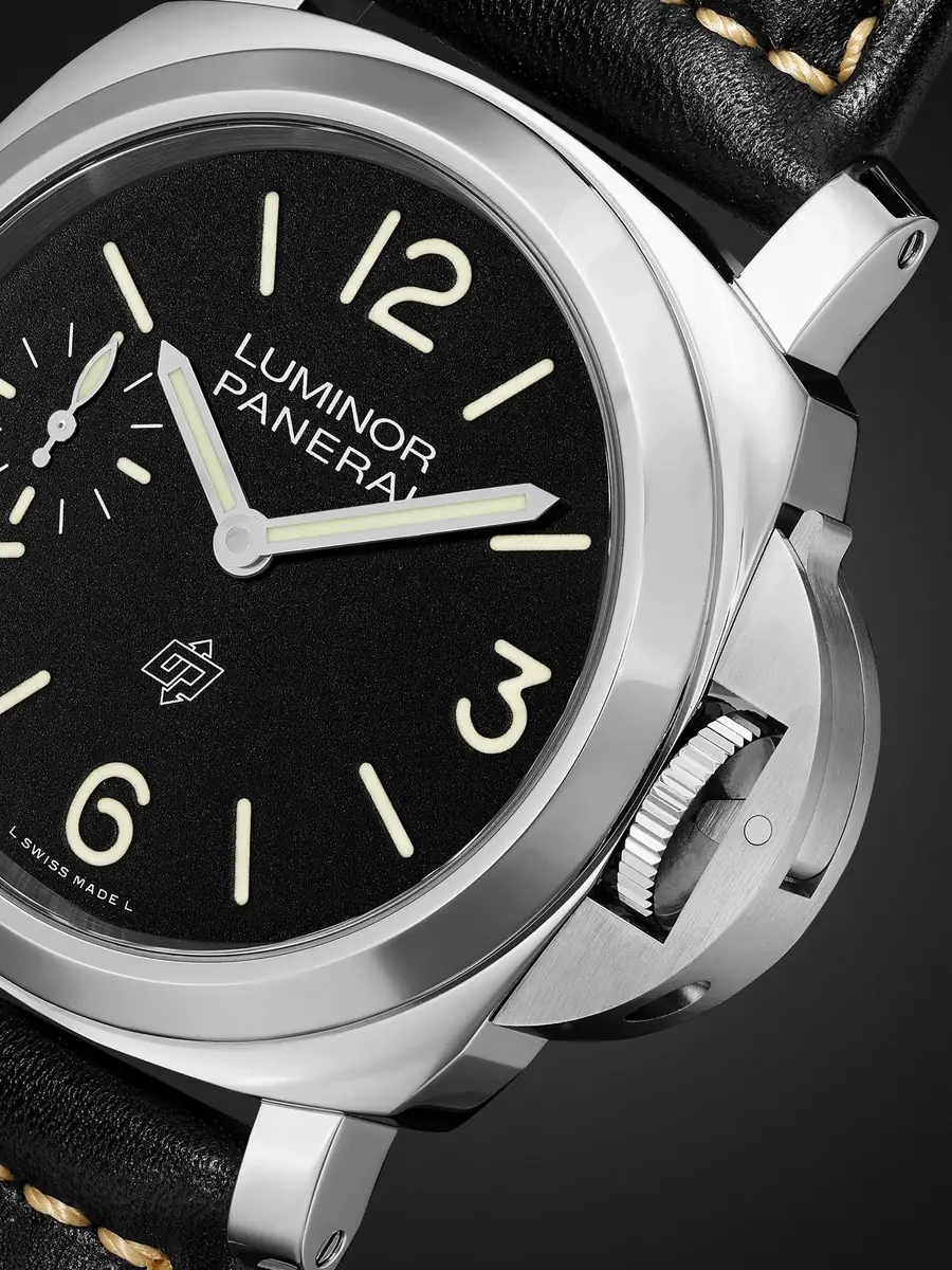 Panerai Luminor Logo Hand-Wound 44mm Stainless Steel and Leather Watch, Ref. No. PAM01084 - Men | Thumbnail 5 Panerai Luminor Logo Hand-Wound 44mm Stainless Steel and Leather Watch, Ref. No. PAM01084 - Men | Thumbnail 5