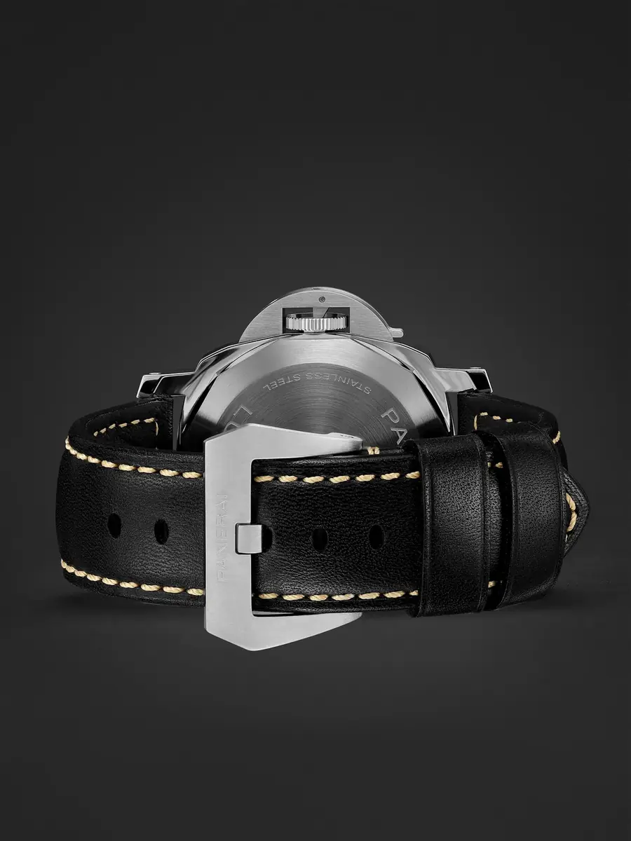 Panerai Luminor Logo Hand-Wound 44mm Stainless Steel and Leather Watch, Ref. No. PAM01084 - Men | Thumbnail 6 Panerai Luminor Logo Hand-Wound 44mm Stainless Steel and Leather Watch, Ref. No. PAM01084 - Men | Thumbnail 6