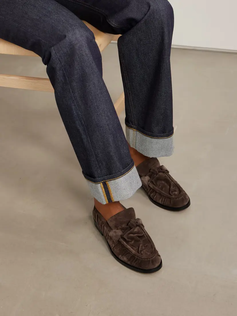 Bottega Veneta Astaire Knotted Suede Loafers | Thumbnail 2 Bottega Veneta Astaire Knotted Suede Loafers | Thumbnail 2