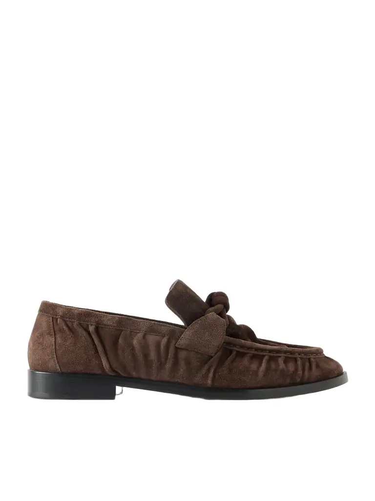 Bottega Veneta Astaire Knotted Suede Loafers | Image 1 Bottega Veneta Astaire Knotted Suede Loafers | Image 1