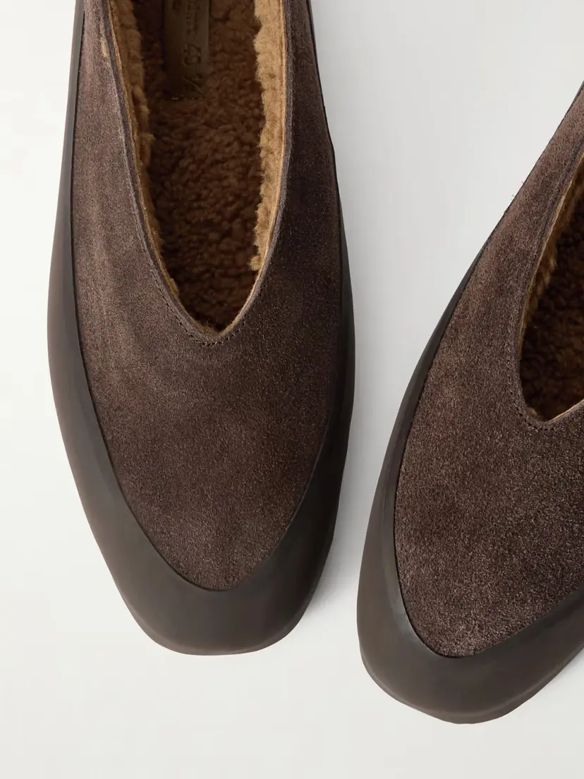 Le Monde Béryl Shearling-lined Suede Ballet Flats | Thumbnail 5 Le Monde Béryl Shearling-lined Suede Ballet Flats | Thumbnail 5
