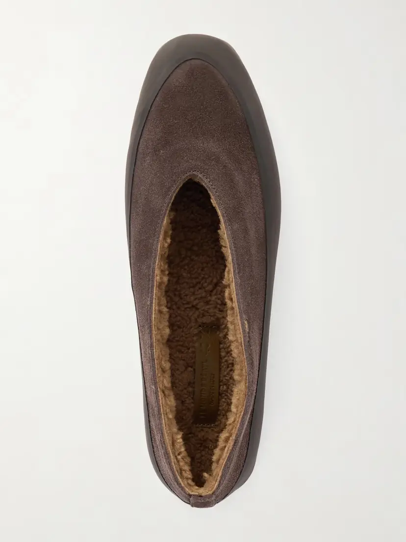 Le Monde Béryl Shearling-lined Suede Ballet Flats | Thumbnail 6 Le Monde Béryl Shearling-lined Suede Ballet Flats | Thumbnail 6