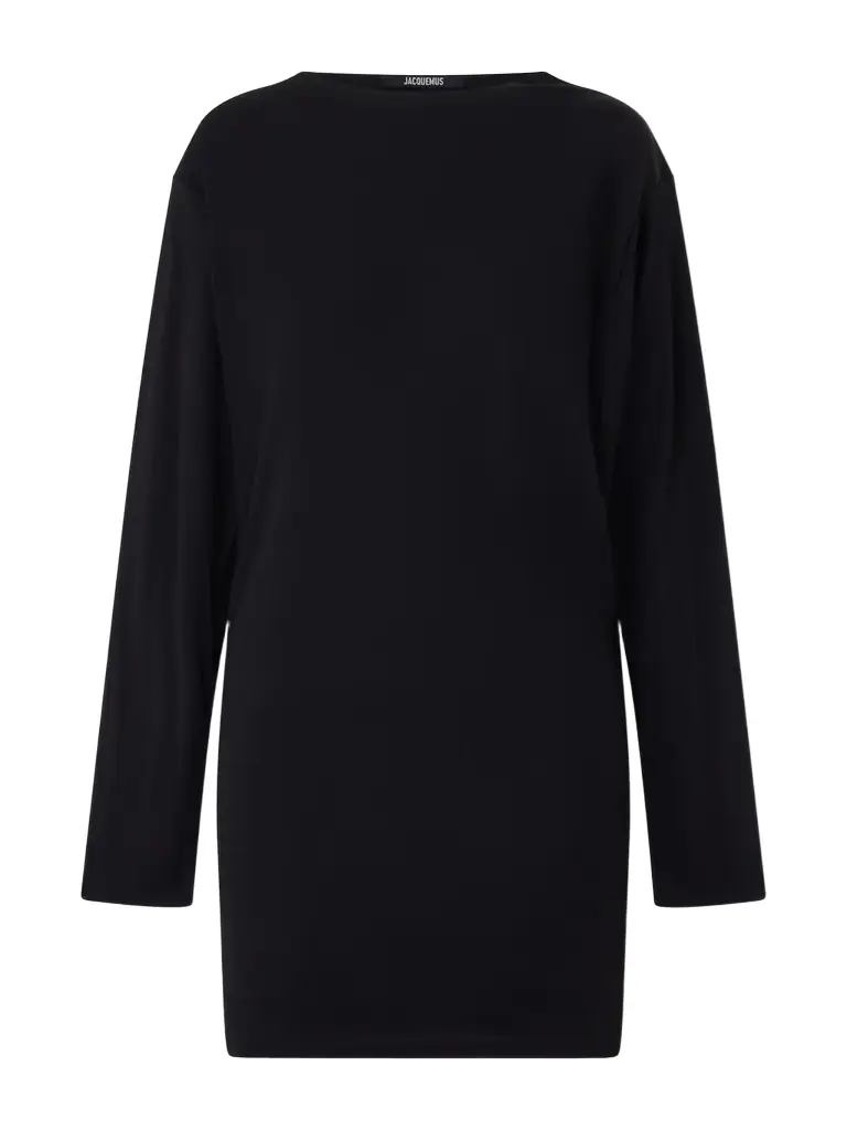 The Mistral Open-back Draped Jersey Mini Dress The Mistral Open-back Draped Jersey Mini Dress
