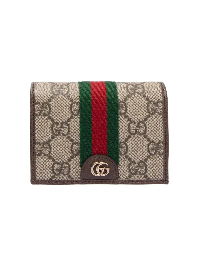 Gucci Ophidia Leather-trimmed Printed Coated-canvas Wallet | Image 1 Gucci Ophidia Leather-trimmed Printed Coated-canvas Wallet | Image 1