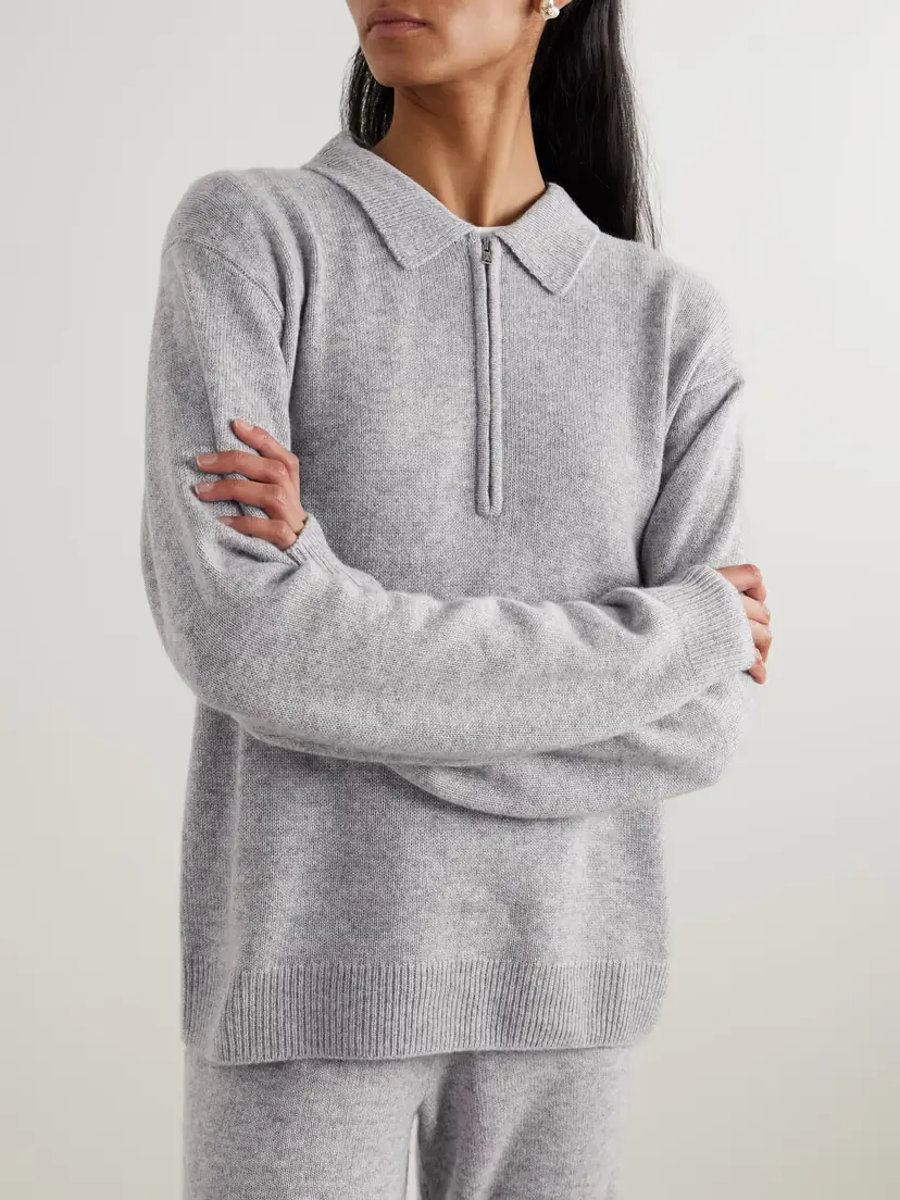 ÉTERNE Blaise Cashmere Half-zip Sweater | Thumbnail 3 ÉTERNE Blaise Cashmere Half-zip Sweater | Thumbnail 3