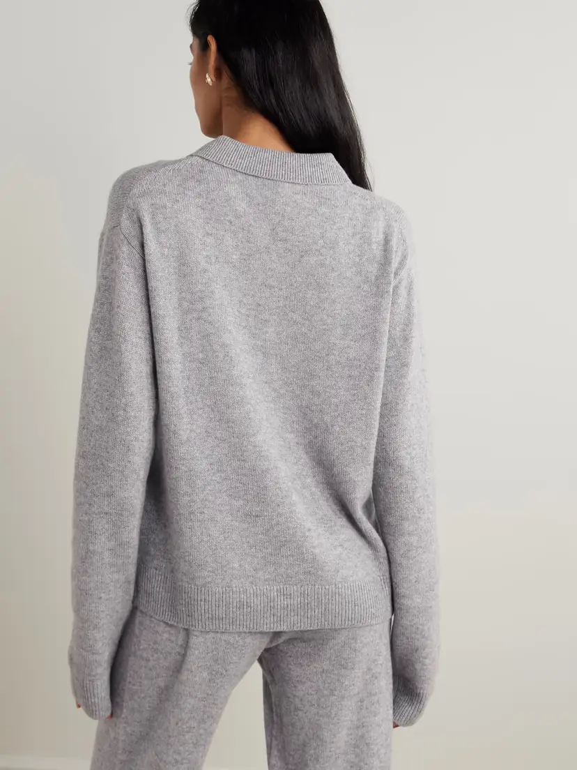 ÉTERNE Blaise Cashmere Half-zip Sweater | Thumbnail 4 ÉTERNE Blaise Cashmere Half-zip Sweater | Thumbnail 4