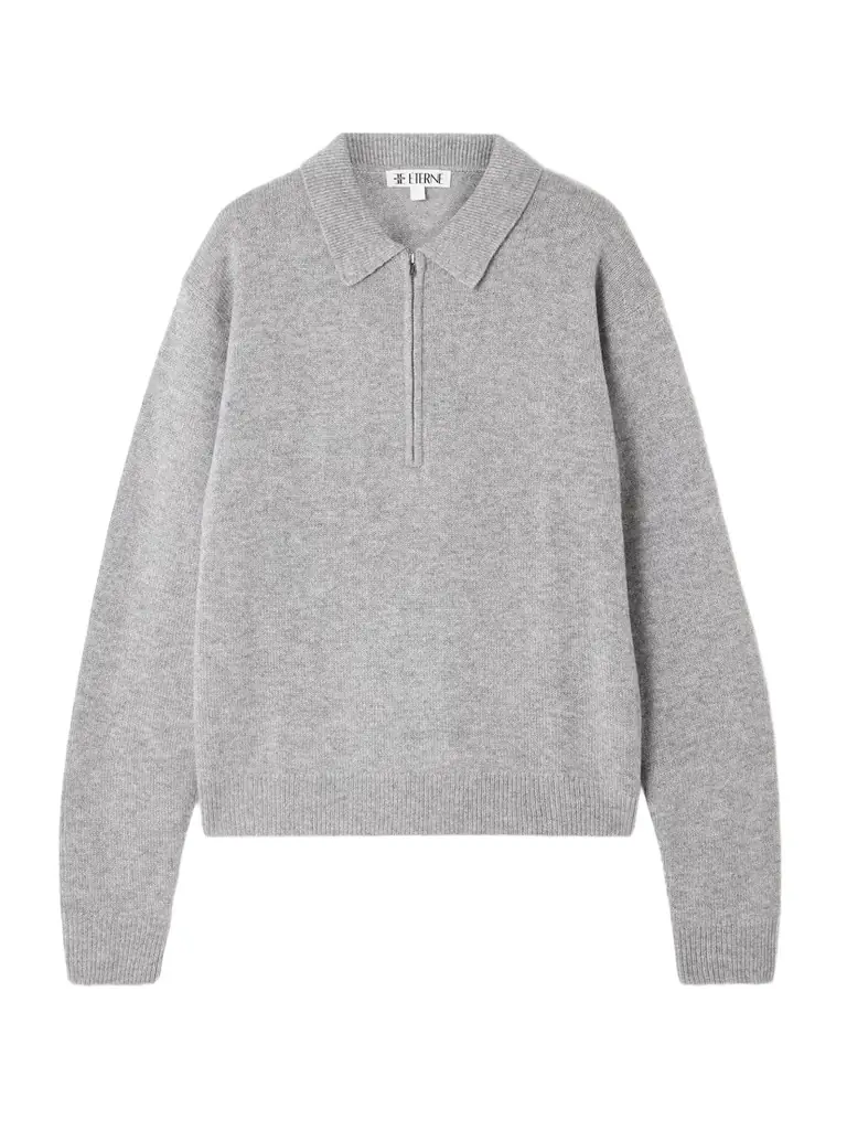 Blaise Cashmere Half-zip Sweater
