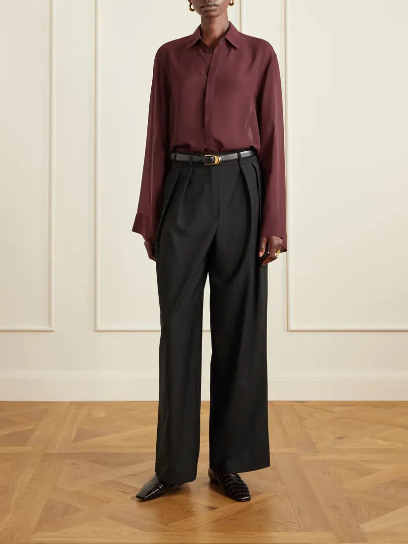 The Frankie Shop Verlin Tie-detailed Chiffon Shirt | Thumbnail 2