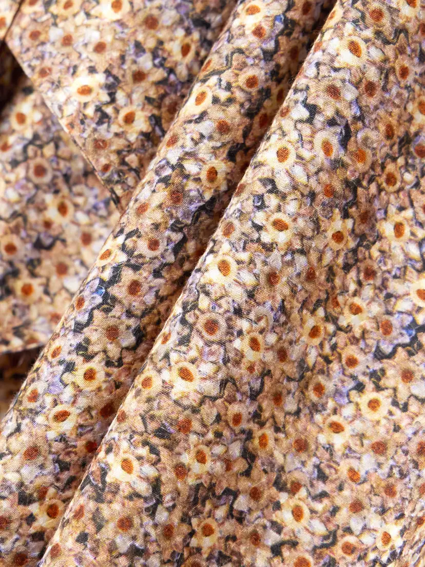 Isabel Marant Harmony Floral-print Satin-jacquard Wrap Mini Shirt Dress | Thumbnail 4 Isabel Marant Harmony Floral-print Satin-jacquard Wrap Mini Shirt Dress | Thumbnail 4