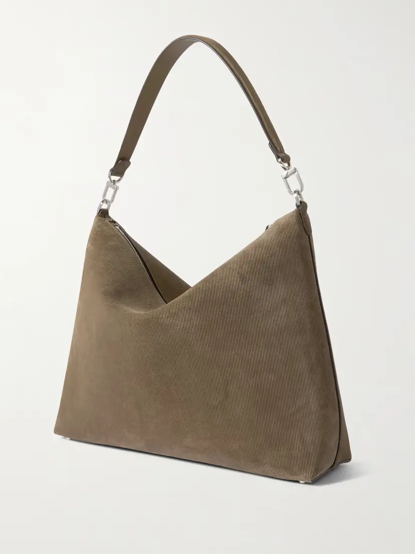 TOTEME Bevel Medium Textured-suede Tote | Thumbnail 3 TOTEME Bevel Medium Textured-suede Tote | Thumbnail 3