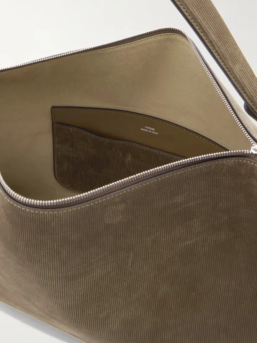 TOTEME Bevel Medium Textured-suede Tote | Thumbnail 5 TOTEME Bevel Medium Textured-suede Tote | Thumbnail 5