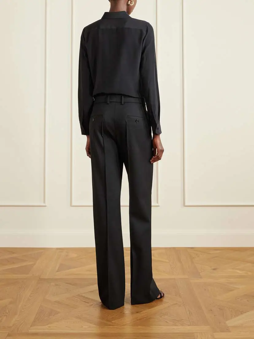 Nili Lotan Etoile Wool-twill Straight-leg Pants | Thumbnail 4 Nili Lotan Etoile Wool-twill Straight-leg Pants | Thumbnail 4