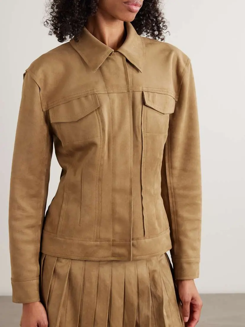 Norma Kamali Paneled Brushed Jacket | Thumbnail 3 Norma Kamali Paneled Brushed Jacket | Thumbnail 3