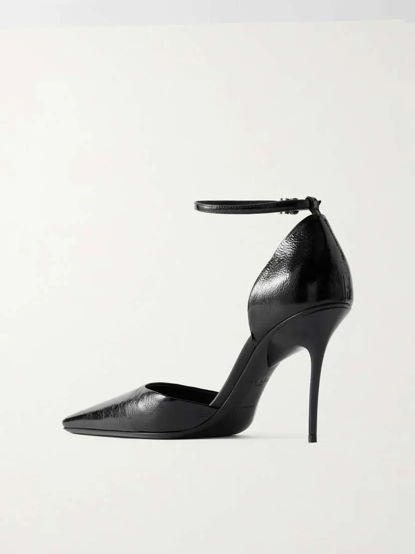 Alaïa D'orsay 90 Glossed Textured-leather Pumps | Thumbnail 3 Alaïa D'orsay 90 Glossed Textured-leather Pumps | Thumbnail 3
