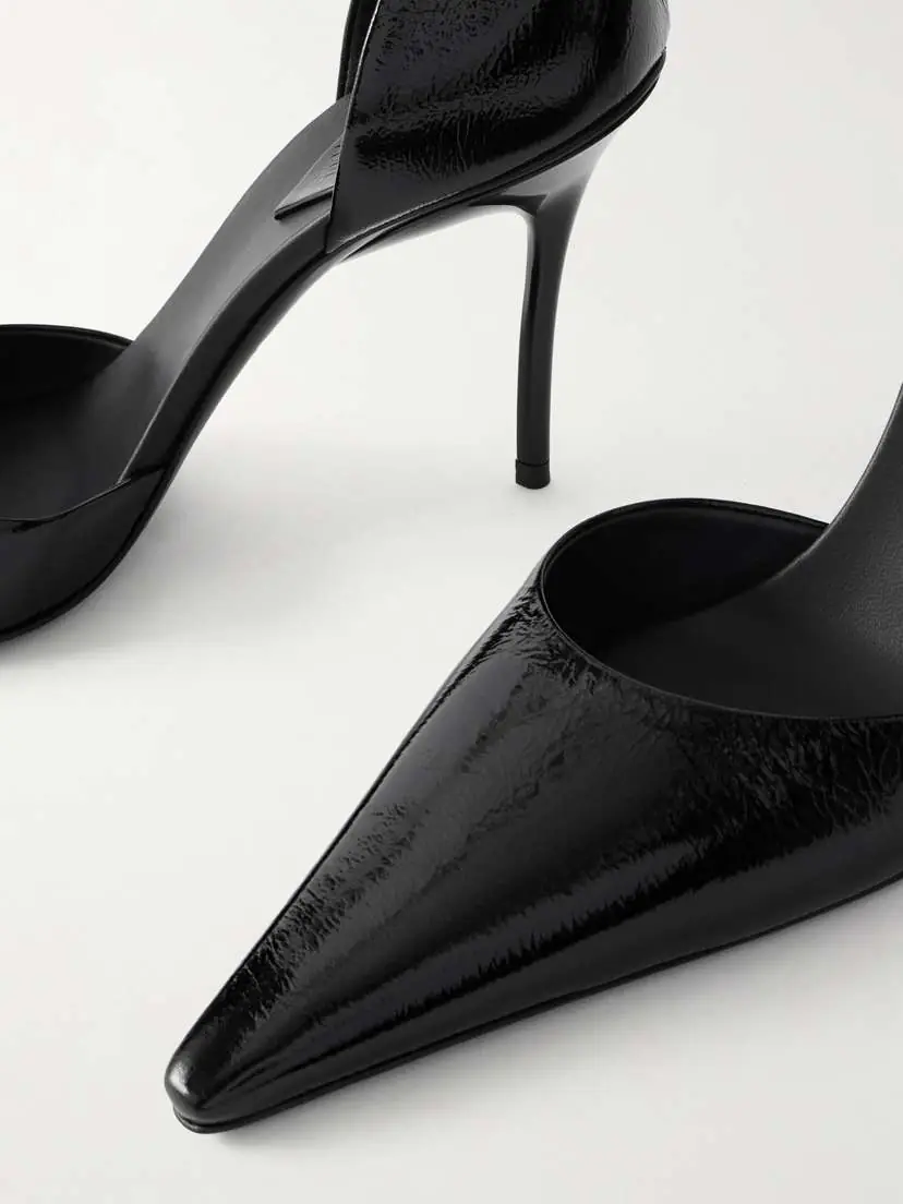 Alaïa D'orsay 90 Glossed Textured-leather Pumps | Thumbnail 4 Alaïa D'orsay 90 Glossed Textured-leather Pumps | Thumbnail 4