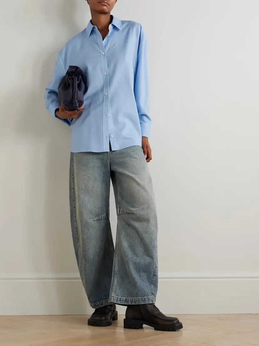 Loewe Wool And Silk-blend Twill Shirt | Thumbnail 2