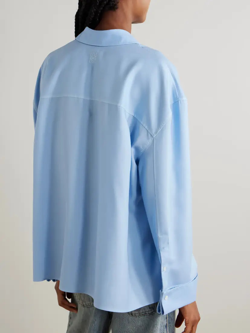 Loewe Wool And Silk-blend Twill Shirt | Thumbnail 3