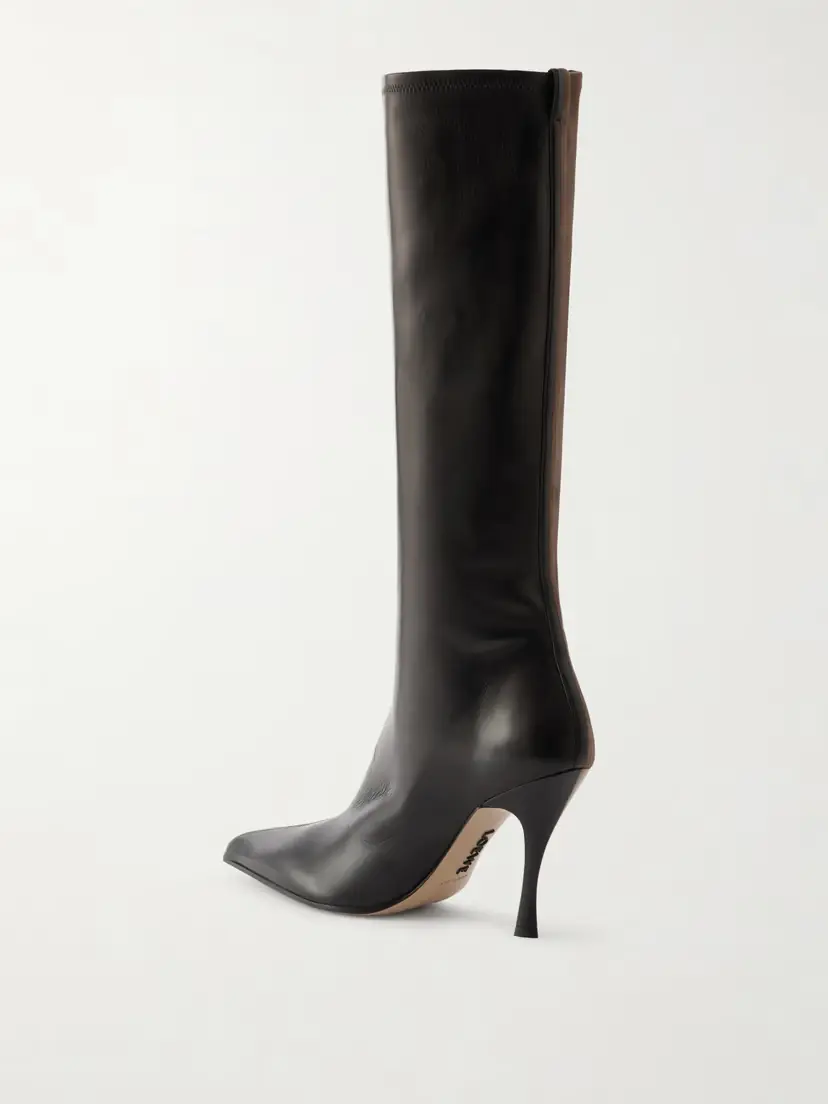 Loewe Comic Embellished Stretch-leather And Suede Knee Boots | Thumbnail 3 Loewe Comic Embellished Stretch-leather And Suede Knee Boots | Thumbnail 3